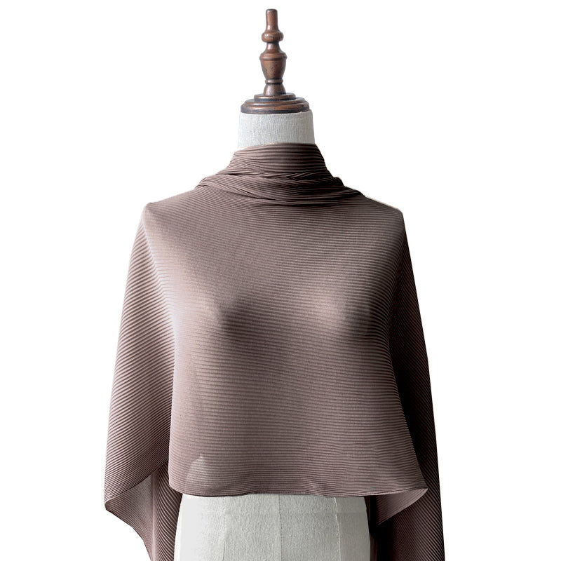 Shawl Pleats - Mocha