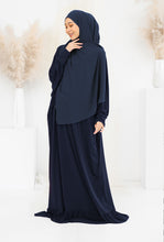 Load image into Gallery viewer, Lycra Telekung Dress - Navy Blue
