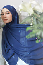 Load image into Gallery viewer, Lily Shawl in Navy Blue
