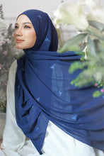 Load image into Gallery viewer, Lily Shawl in Navy Blue
