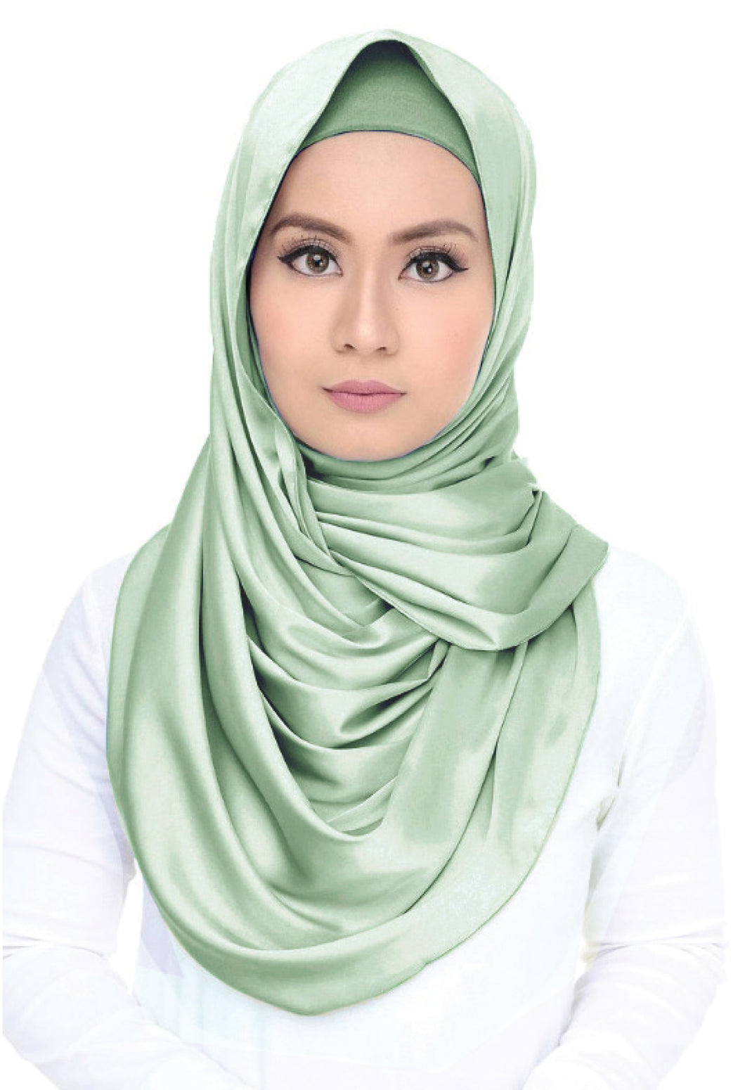 Lush (snood) Satin - Pastel Green
