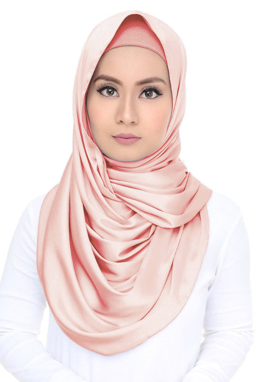 Satin Silk Lush (snood) - Peach