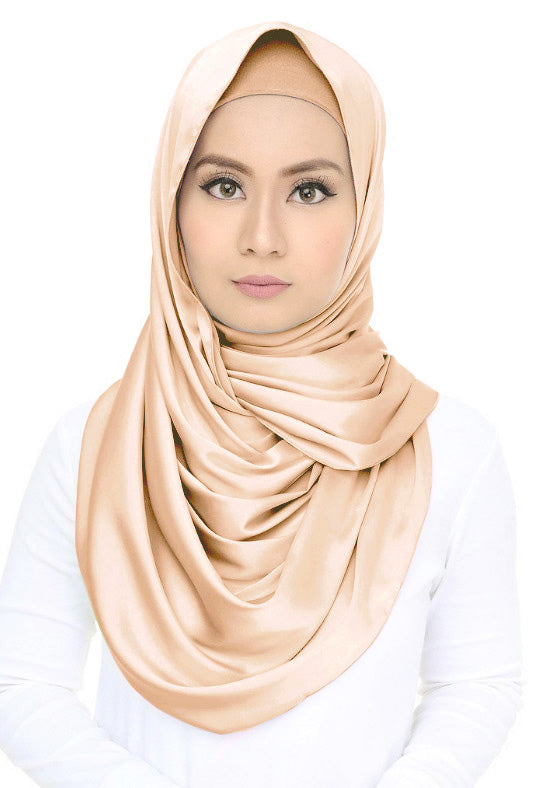 Lush (snood) Satin - Dusty Peach